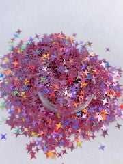 Holographic Point Stars ( Yıldız) Purple 2,5 gr