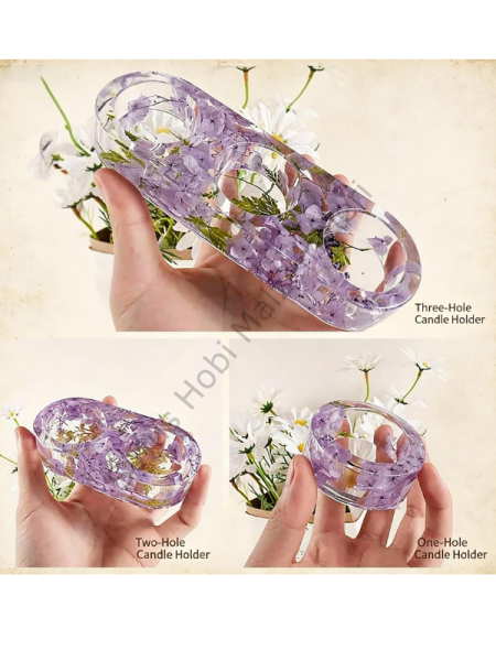 Epoksi Alçı Tealight Mumluk Silikon Kalıbı – Tekli, 2'li ve 3'lü Mumluk Kalıbı