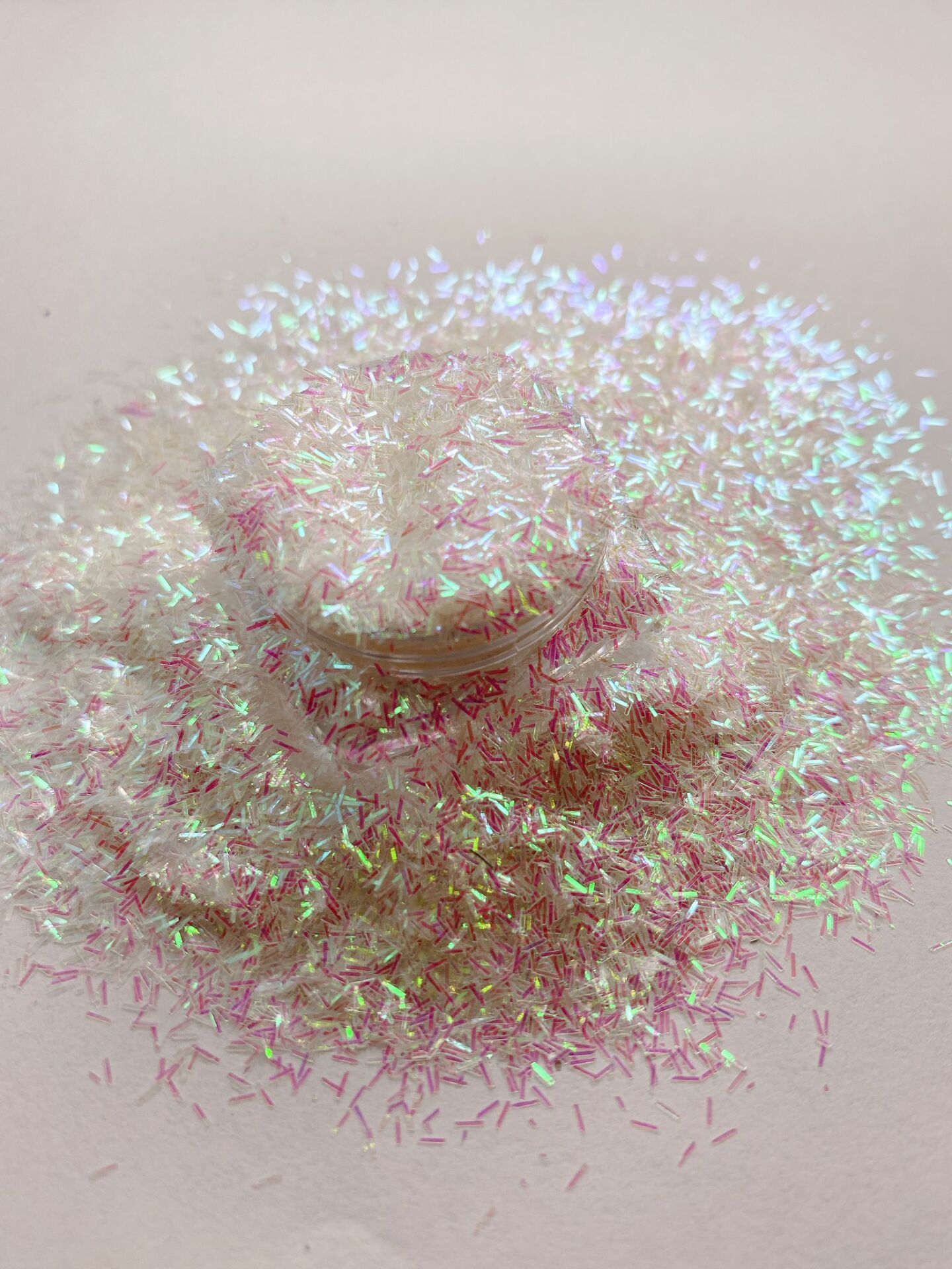 Chunky Glitters Tinsel White Pink 4 gr