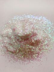 Chunky Glitters Tinsel White Pink 4 gr