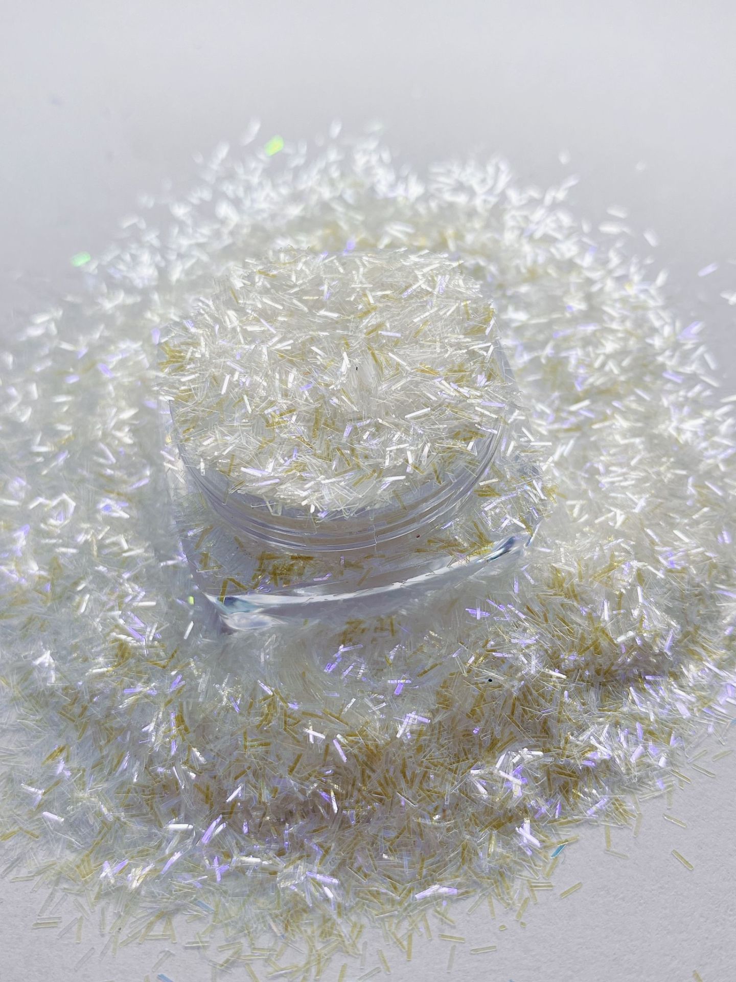 Chunky Glitters Tinsel Yellow Purple 4 gr