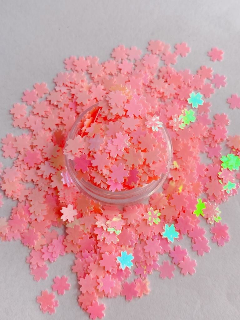 Holographic Flowers Pink 3gr