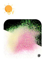 Uv Fine Glitters  Yellow to Red 4 gr