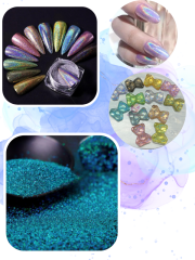 Magic Lazer Holographic Fine Glitter DarknessGreen 4 gr