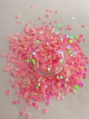 Holographic Pink Hearts 4gr