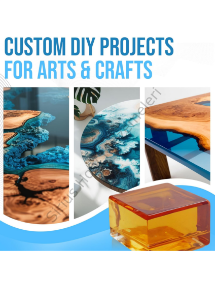 Craft Resin Kalın Döküm Epoksi Reçine – Masa ve Sehpa Yapımı İçin Şeffaf Reçine 1.5 kg