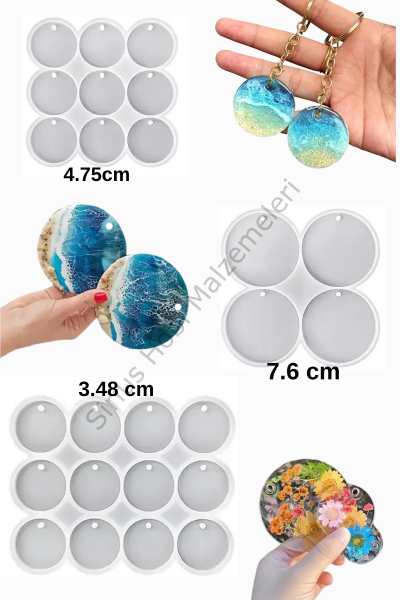 Epoksi Reçine Çoklu Magnet Anahtarlık Silikon Kalıpları