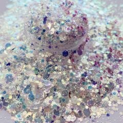 Chunky Glitters White Opal 4 gr