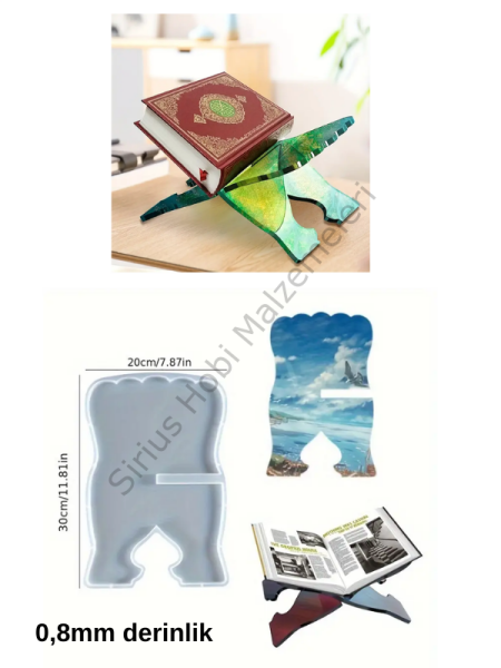 Epoksi 30 cm Rahle SilikonKalıbı 2 adet