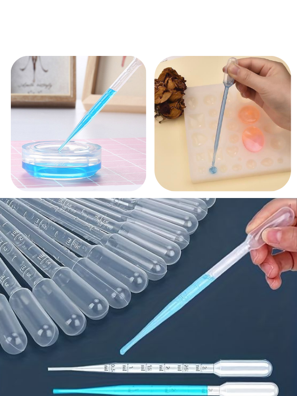 Epoksi Reçine 3ml Damlalıklı Tasarım Pipeti 10 adet