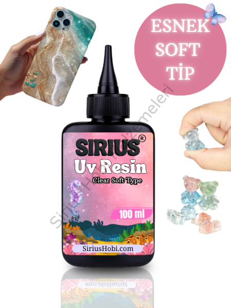 Sirius Soft Tip UV Reçine (Esnek yapı – Yarı elastik)-Hızlı Kürleşen 100ml