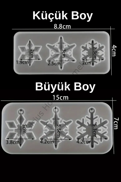 Epoksi Kar Taneleri Silikon Kalıpları