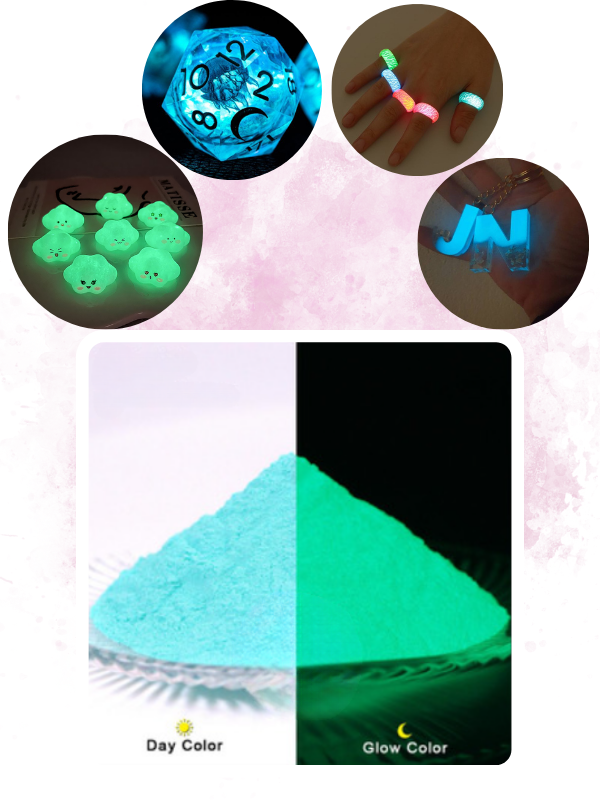 Epoksi Reçine Glow İn The Dark Karanlıkta Parlayan Pigment Fosfor Peacock Green 5 gr