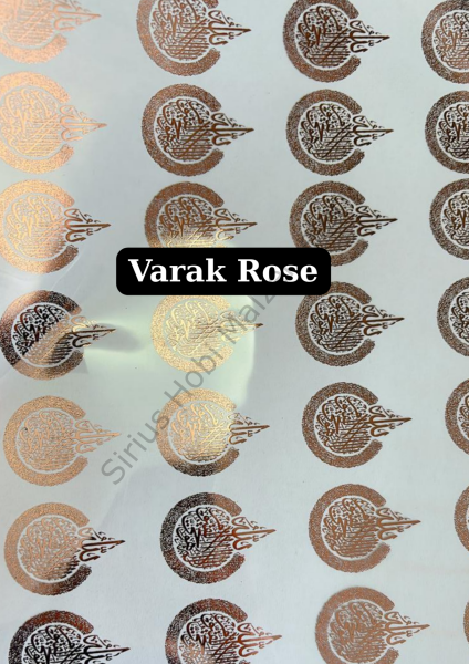 Epoksi Reçine Varak Asetat Özel Baskı A4 Boyutunda