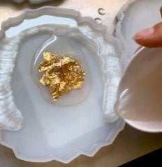 Yaprak Varak Epoksi - Mum - Sabun-Gypsum Alçı5li&10lu 16x16 cm