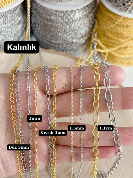 Kendin Yap Kolye ve Takı Malzemesi Zinciri 1m