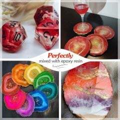 Epoksi Reçine Mica Powder İnci Sedefli Pigment Boya Seti İnci Tozu 10 Renk 50 gr