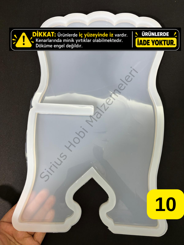Hatalı Kalıp -35x20cm Büyük Rahle Silikon Kalıbı 1cm kalınlık