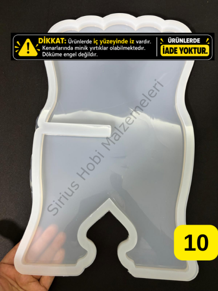 Hatalı Kalıp -35x20cm Büyük Rahle Silikon Kalıbı 1cm kalınlık