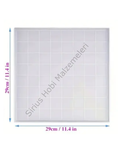 Epoksi Reçine Satranç Tahtası  Silikon Kalıbı