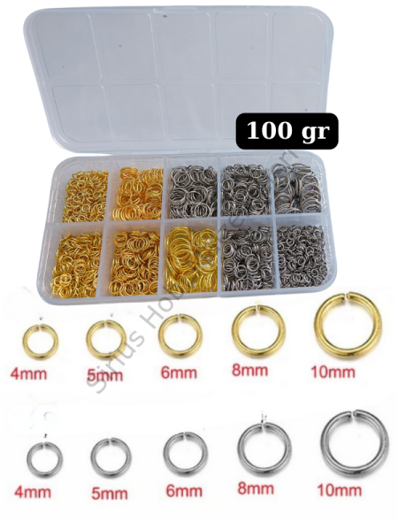 Takı Yapım Halkaları Seti 100 gr Kutulu