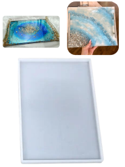 Epoksi Farklı Boyutlarda Tepsi Sunumluk Kalıpları 1-25x25cm