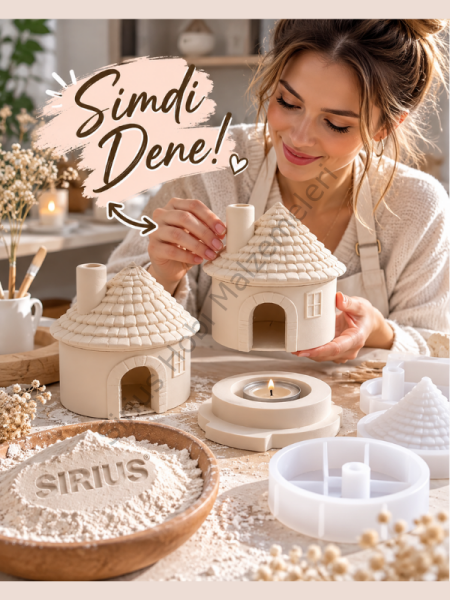 Sirius Taştozu 1 KG – Ultra Beyaz Hızlı Donan Dekoratif Alçı ve Epoksi Uyumlu Döküm Tozu