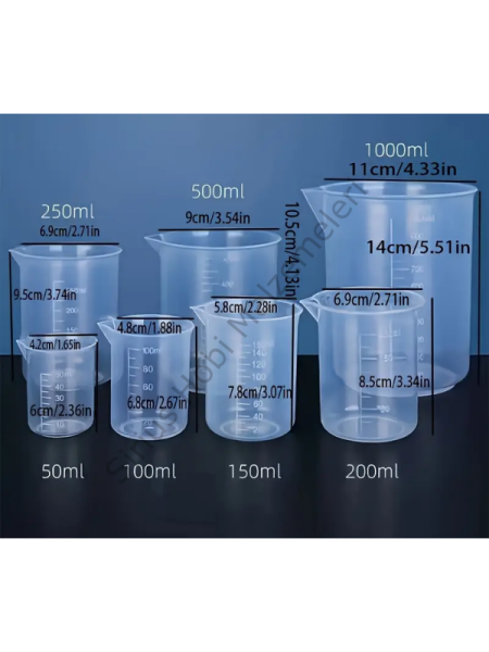 Plastik Dereceli Beher Setleri