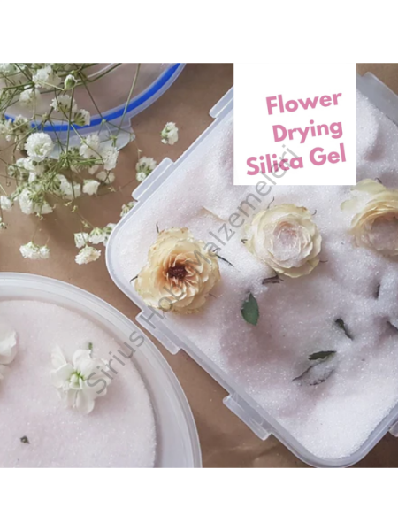 Silikajel Çiçek Kurutma Tozu – Beyaz Tip (Doğal Renk Koruma İçin)