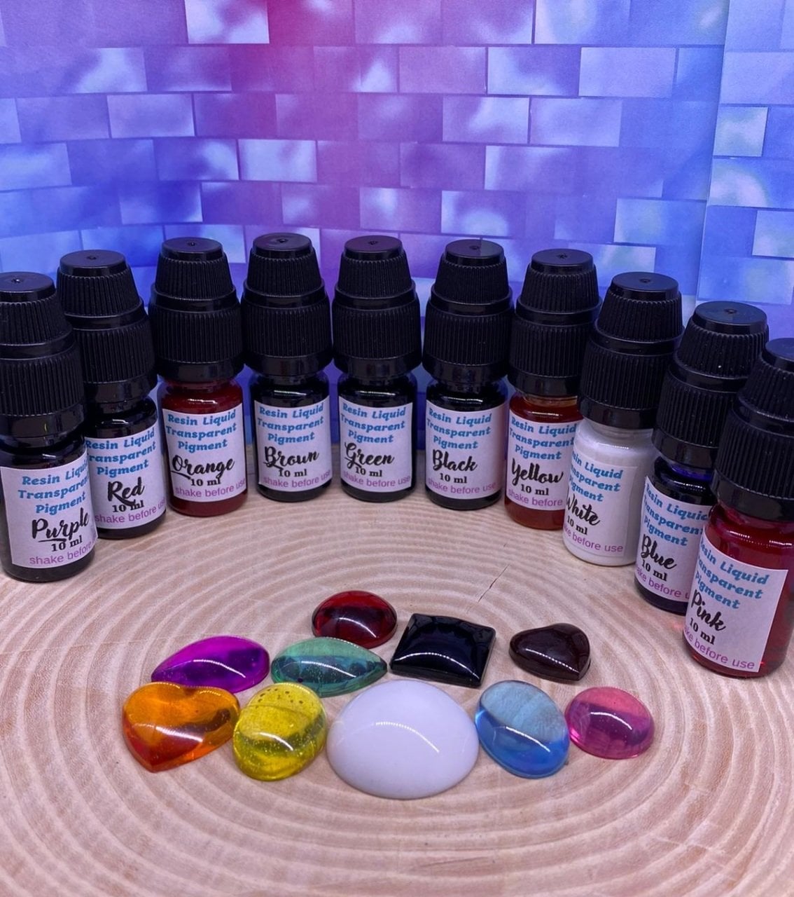 Sirius Hobi Epoksi Şeffaf Transparan Pigment Set 10 Renk 100 ml
