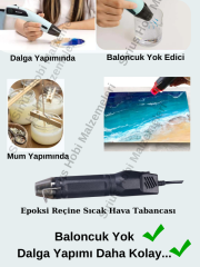 Epoksi Isı Tabancası Baloncuk Giderici ve Dalga Yapımı 299W