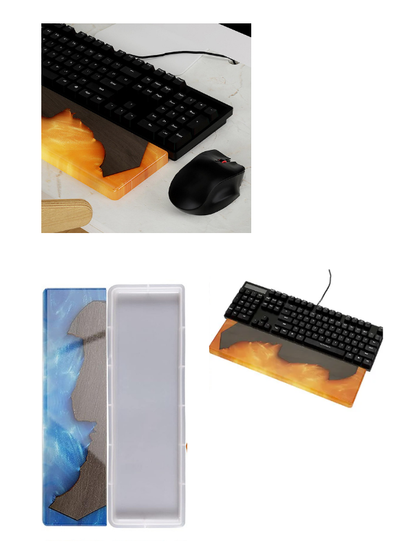 Epoksi Bilek Klavye Destek Kalıbı 31 cm