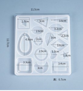 Epoksi Reçine Kolye Küpe Silikon  Kalıbı