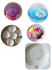 Epoksi Midye Kase Sabunluk Çerezlik Kalıbı