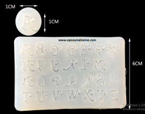 Epoksi Reçine 1 cm Saç Vs Tasarım İçin Harf kalıbı