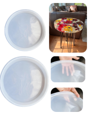 Epoksi Masa Sehpa Tepsi Tasarım Silikon Kalıbı 5cm Derinlikte