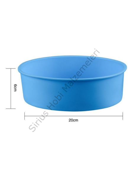 Epoksi Reçine 20 cm Derin Daire Silikon Kalıbı