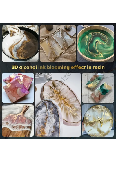 Epoksi Reçine Petri Sirius Alcohol İnk Alkollü Mürekkep Boya 10ml -UV Reçine Uyumludur