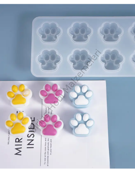 Epoksi Reçine 5cm Çoklu Pati Silikon Kalıbı