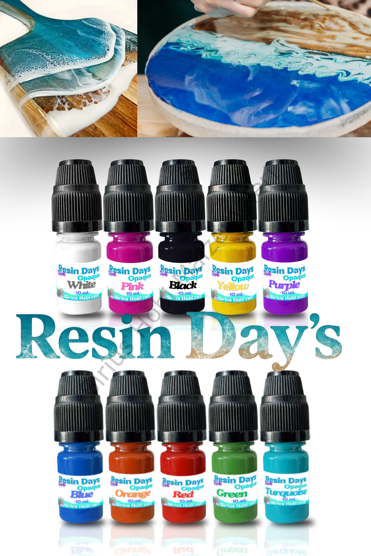 Epoksi Reçine Opak (Uv Reçine uyumlu ) Konsantre Extra Parlak  Sıvı Pigment 10 ml