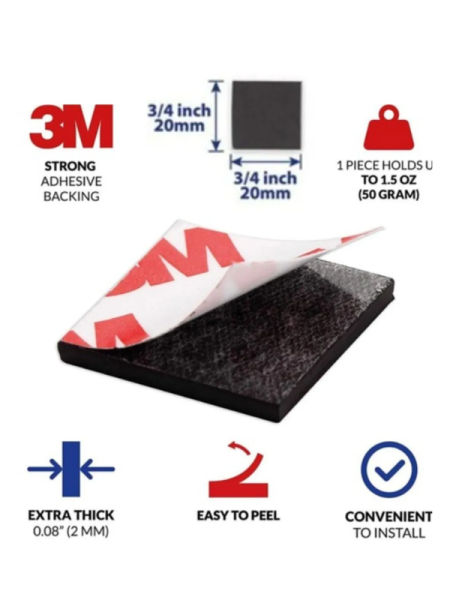 3mm Yapışkanlı Magnet Mıknatısı 1.5x.1.5cm 30 adet