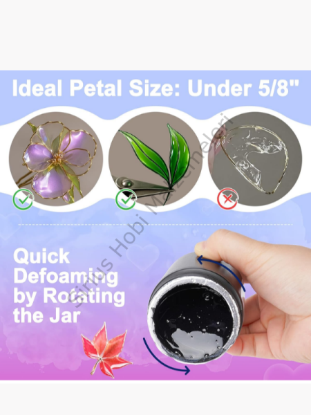 Sirius Dip Reçine 100 ml + 168W UV Lamba Seti – Tel Çiçek ve Şeffaf Kaplama İçin