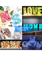 Epoksi Tasarım Büyük Harf Kalıbı 2.3cm derinlik