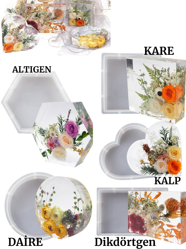 Epoksi Reçine  Derin Tasarım Silikon Kalıpları