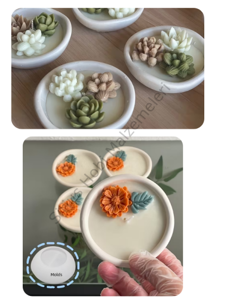 Epoksi Alçı Kase Derin Tasarım Silikon Kalıbı