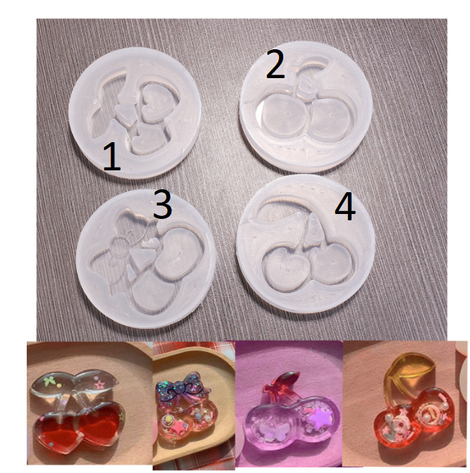 Epoksi Kiraz Shakers Kalıpları 7 cm