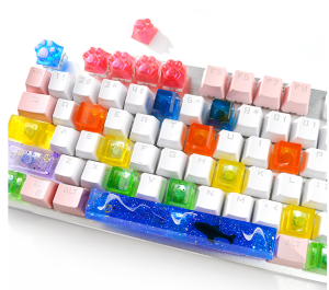 Mekanik Klavye Tuşu (Keycap) Silikon Kalıp Seti | Epoksi ve UV Reçine Döküm Kalıbı