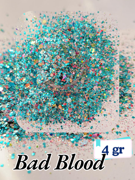Epoksi- Mum-Makyaj-Tırnak-Sabun Simi Pulu Glitter Bad Blood 4 gr
