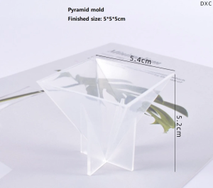 Epoksi 3d Şeffaf 5 cm Piramit Kalıbı