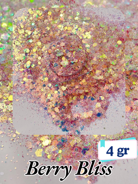 Epoksi- Mum-Makyaj-Tırnak-Sabun Simi Pulu Glitter Berry Bliss 4 gr